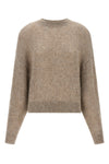 diamante knitted mohair and alpaca blend sweater