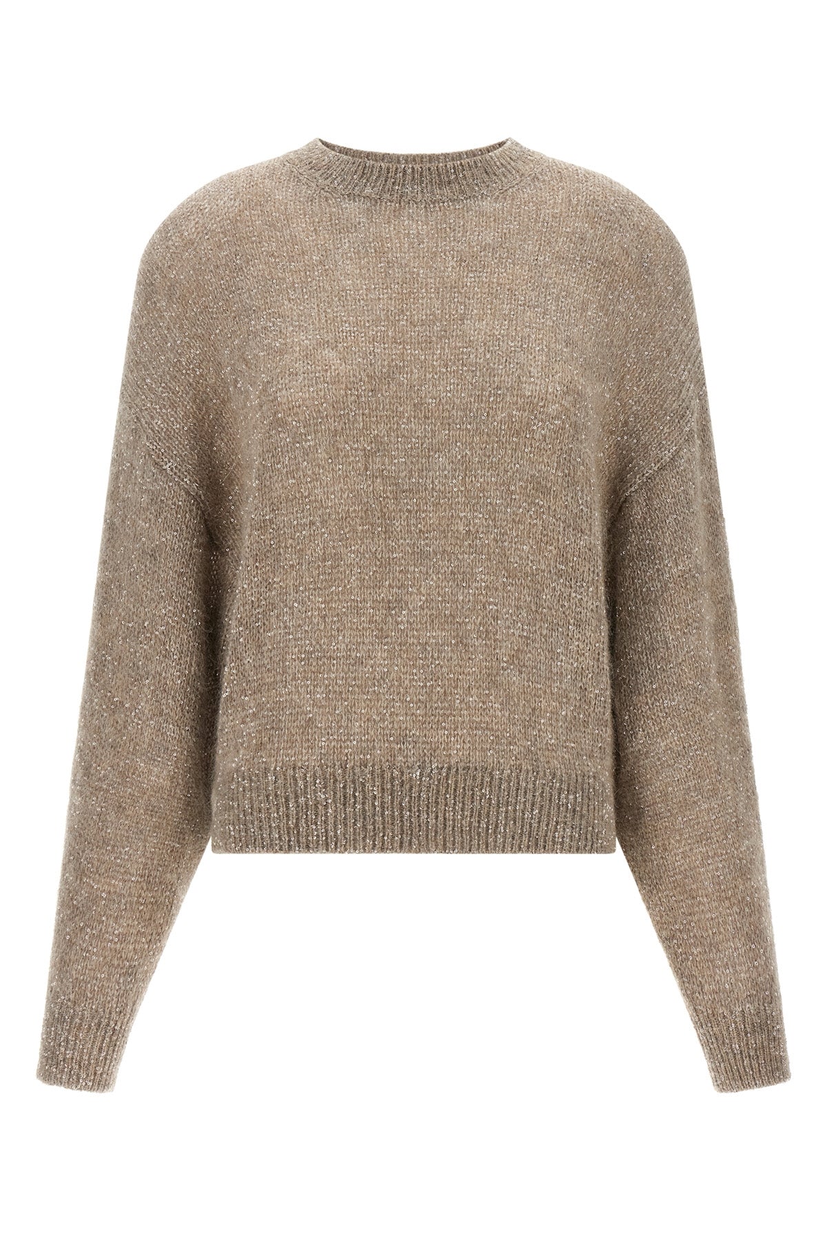diamante knitted mohair and alpaca blend sweater