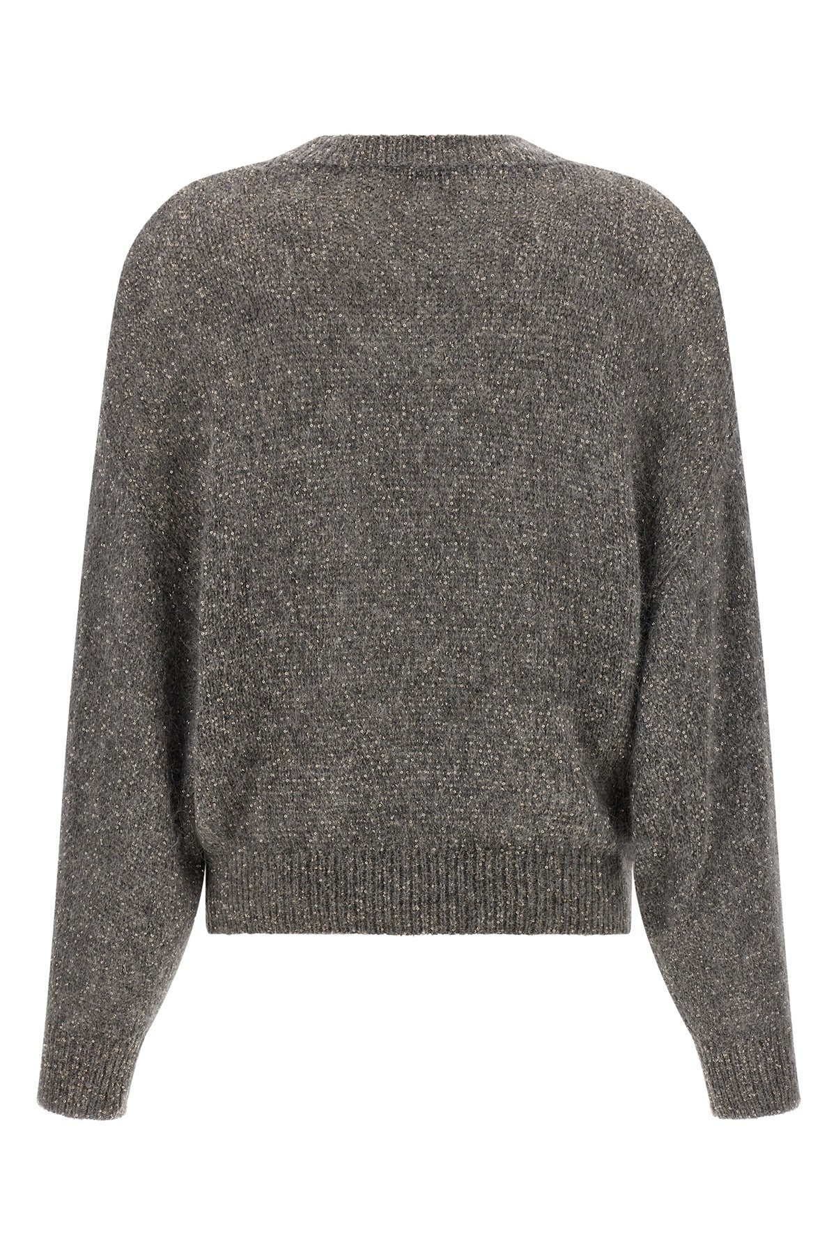 diamante knitted mohair and alpaca blend sweater