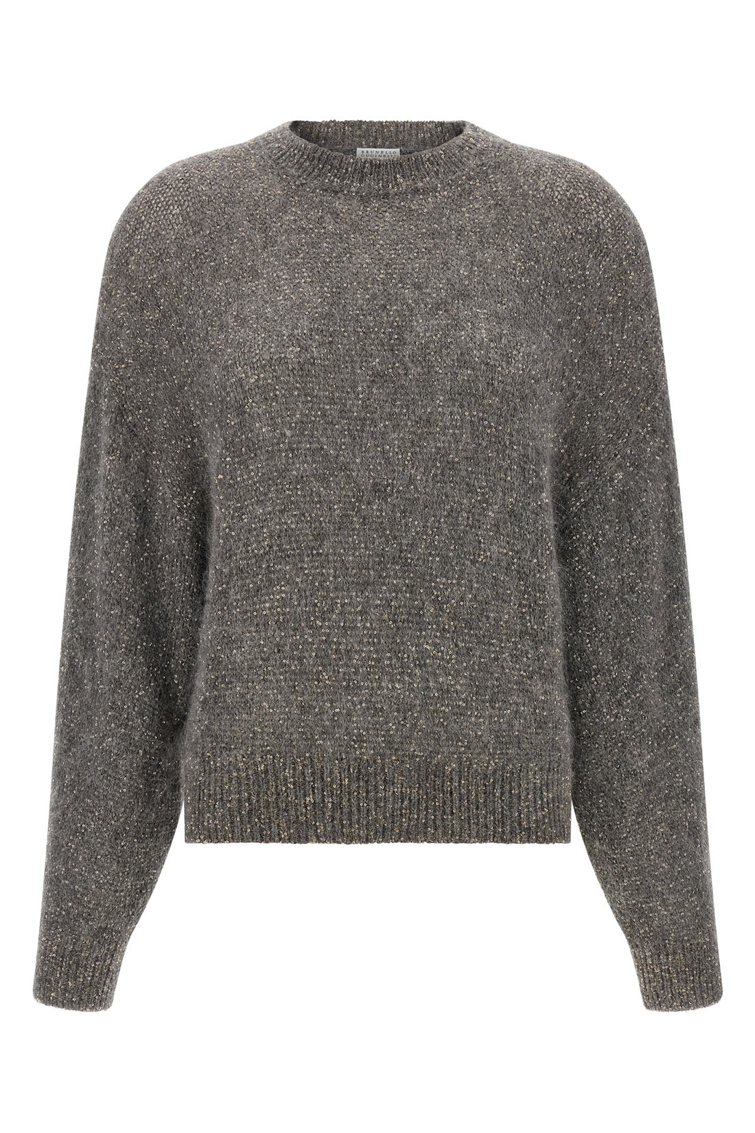 BRUNELLO CUCINELLI M diamante knitted mohair and alpaca blend sweater