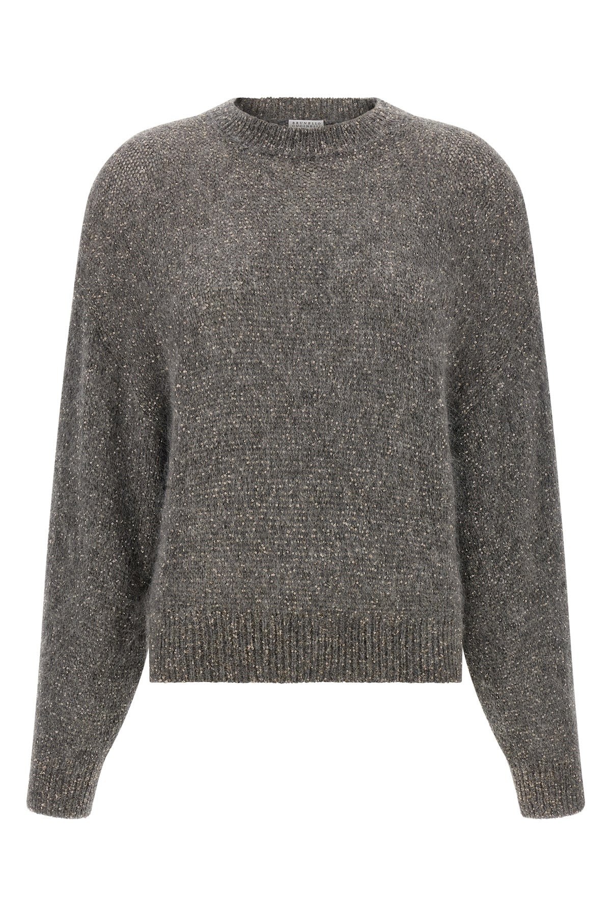 diamante knitted mohair and alpaca blend sweater