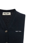 shaved cashmere vest