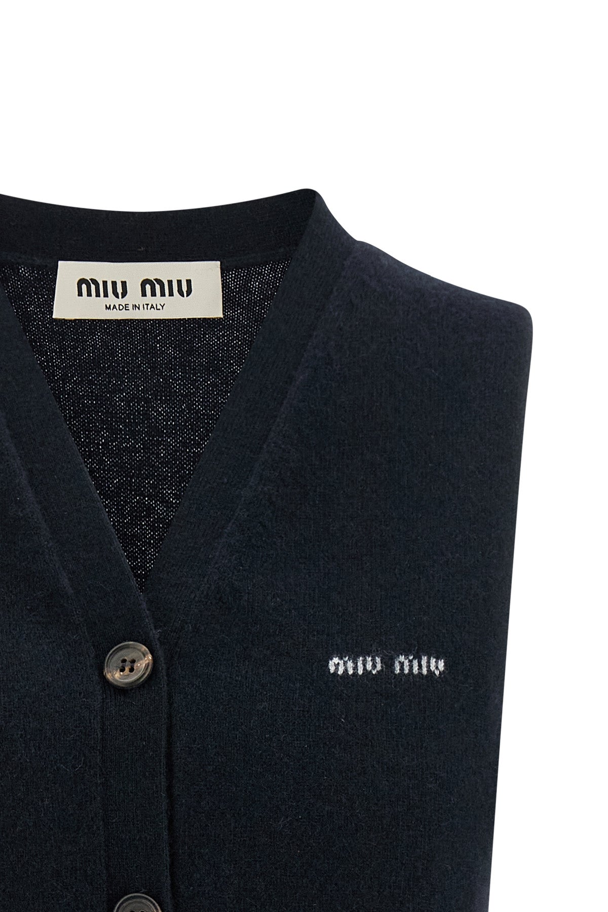 shaved cashmere vest