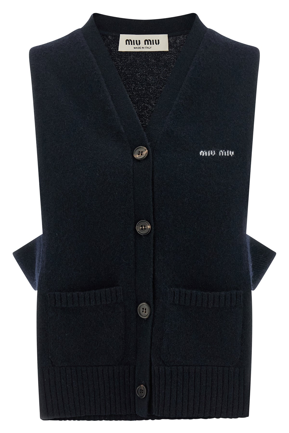 shaved cashmere vest