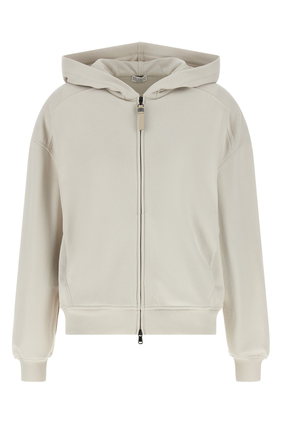 BRUNELLO CUCINELLI M smooth cotton fleece hoodie
