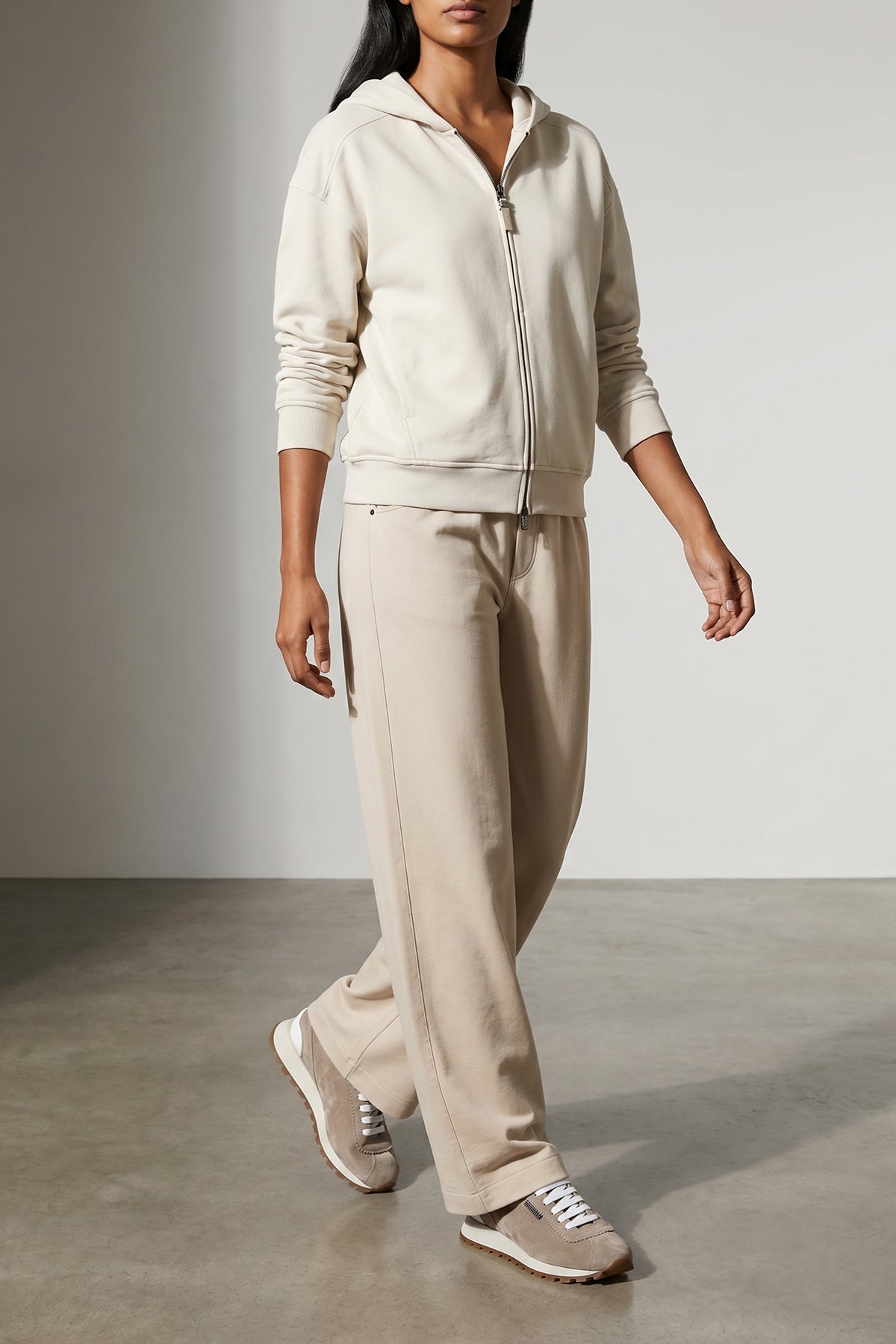 joggers in smooth cotton sweatshirt
