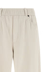joggers in smooth cotton sweatshirt