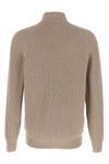 english half-ribbed cotton gauze cardigan