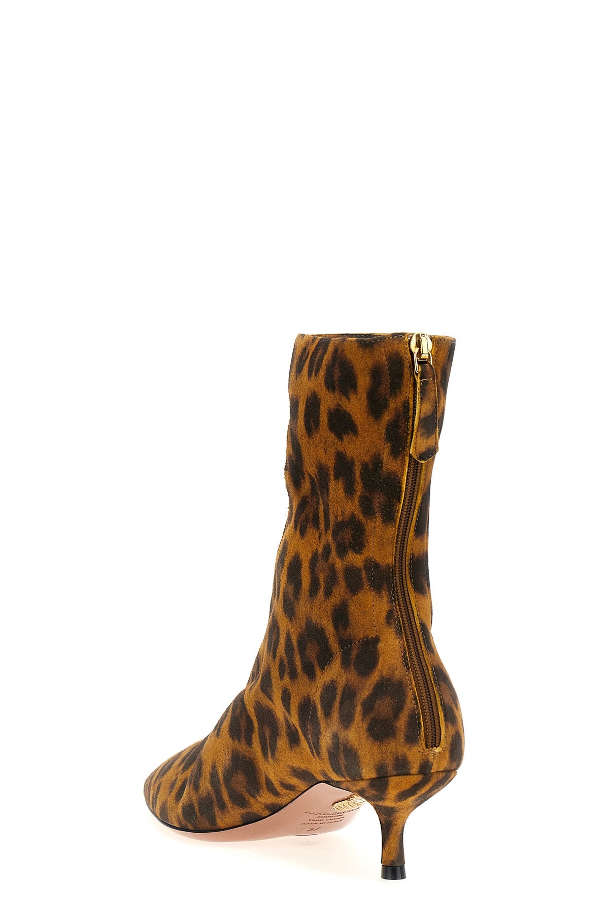 montmartre leopard animalier suede ankle boots