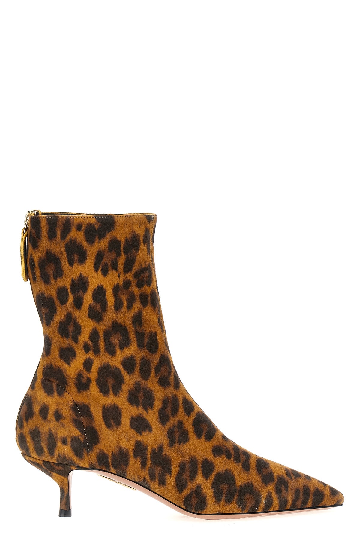 montmartre leopard animalier suede ankle boots