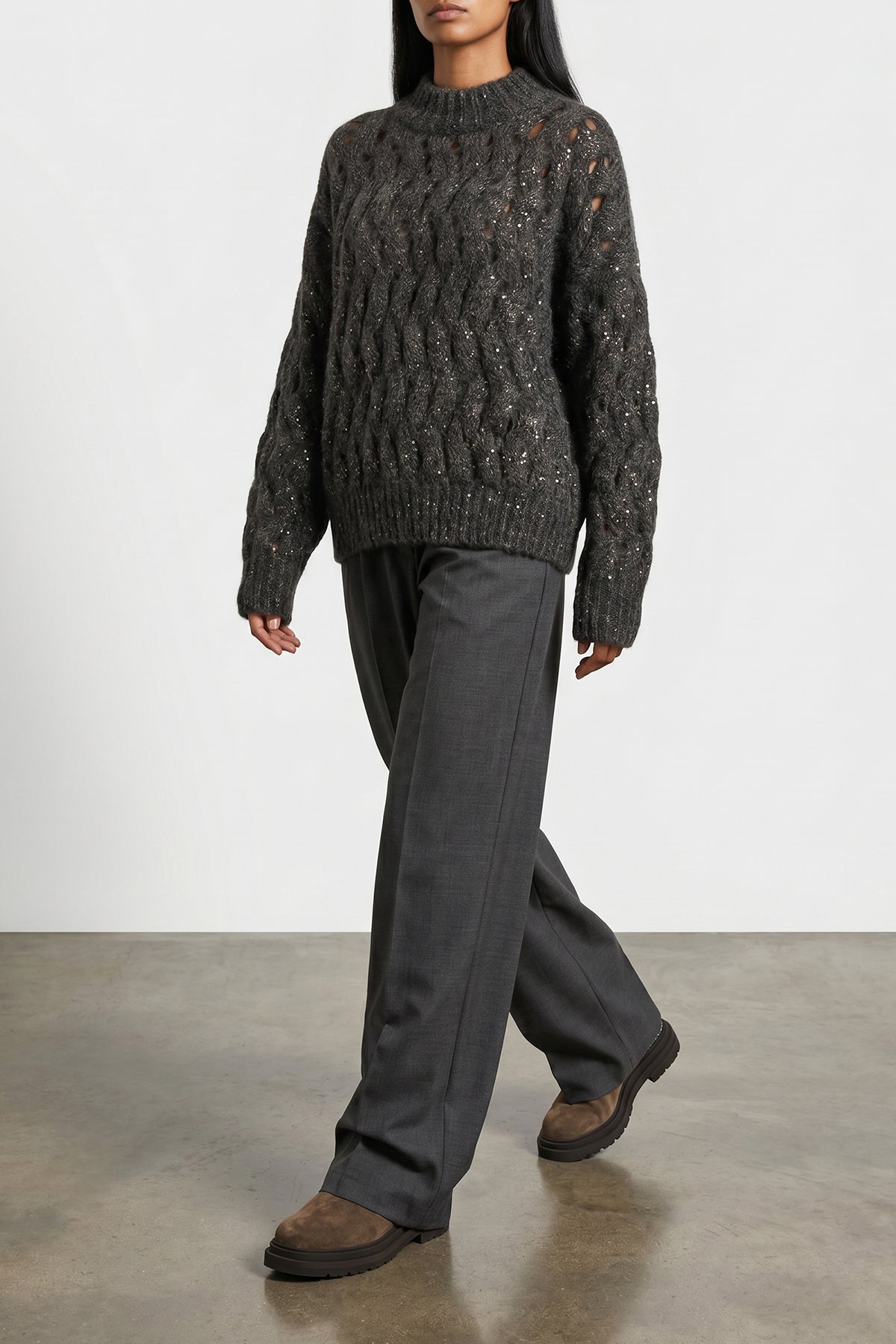 dazzling waves mohair blend sweater