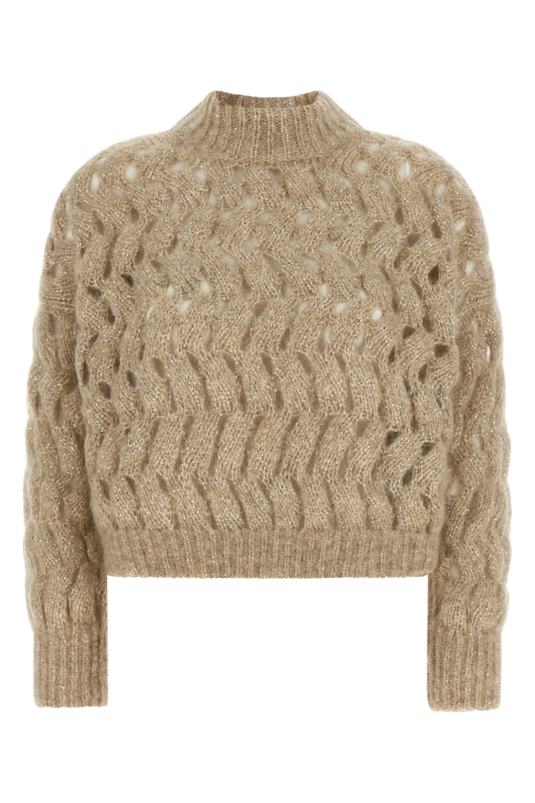 BRUNELLO CUCINELLI S the brunello cucinelli dazzling waves turtleneck sweater exemplifies knitwear