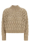 the brunello cucinelli dazzling waves turtleneck sweater exemplifies knitwear