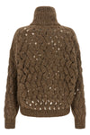 dazzling waves mohair blend cardigan