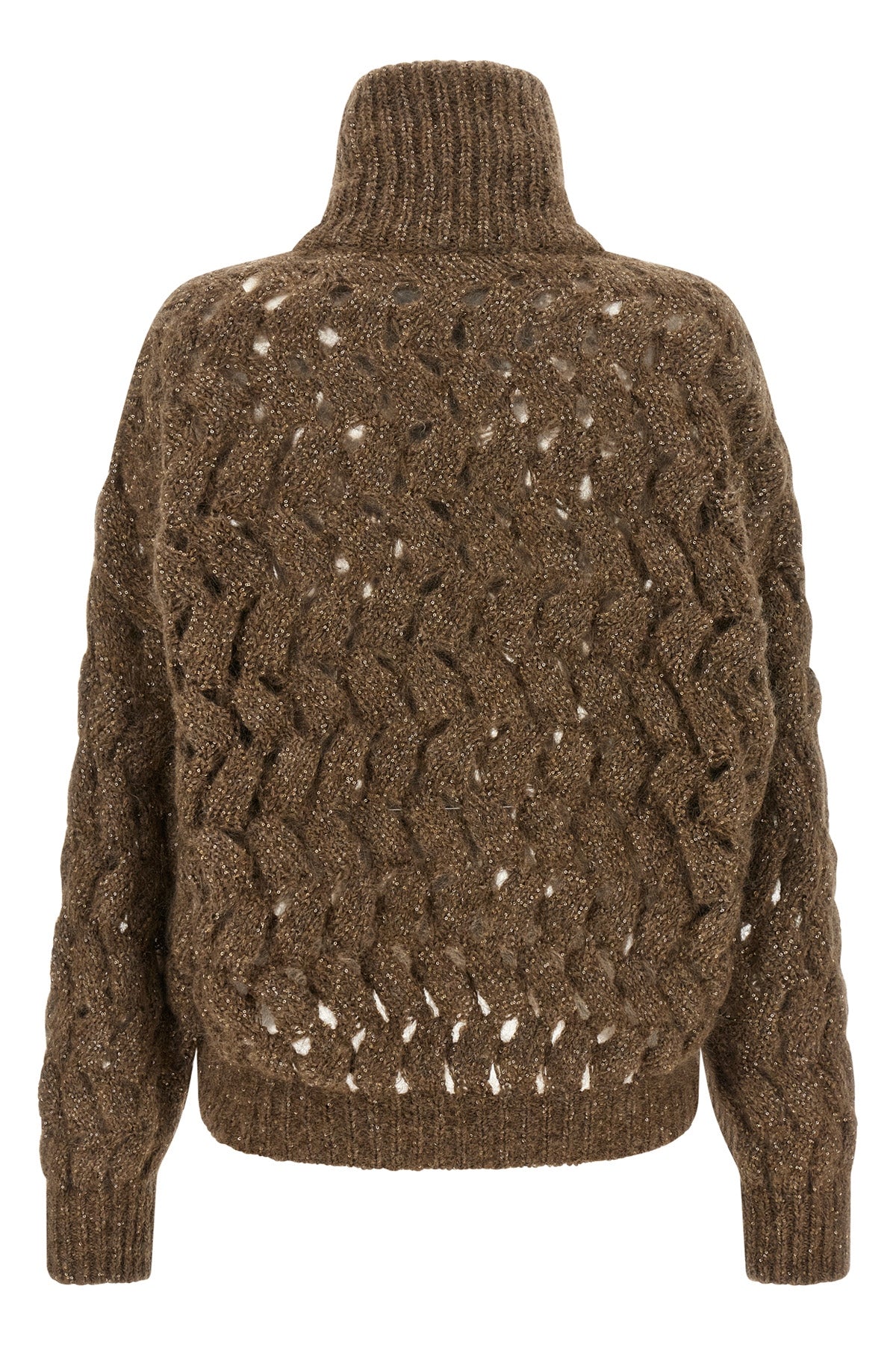 dazzling waves mohair blend cardigan