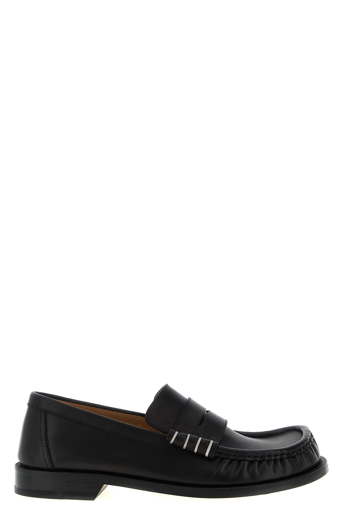 leather loafers