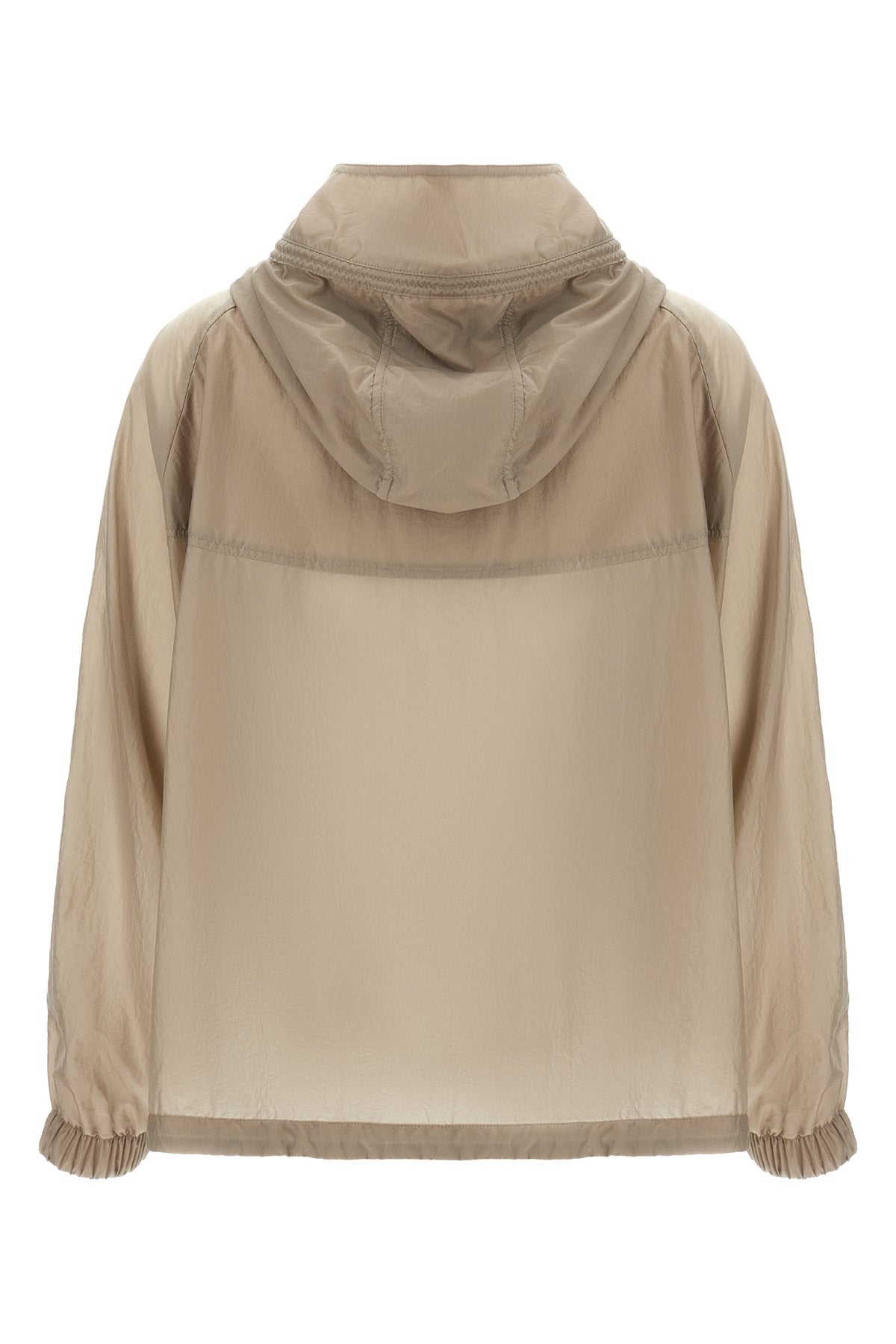 lumina wrinkled windbreaker in technical fabric