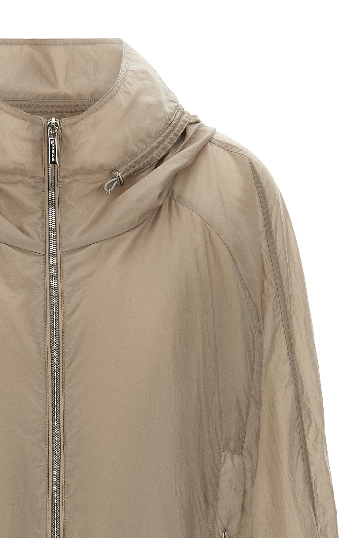 lumina wrinkled windbreaker in technical fabric