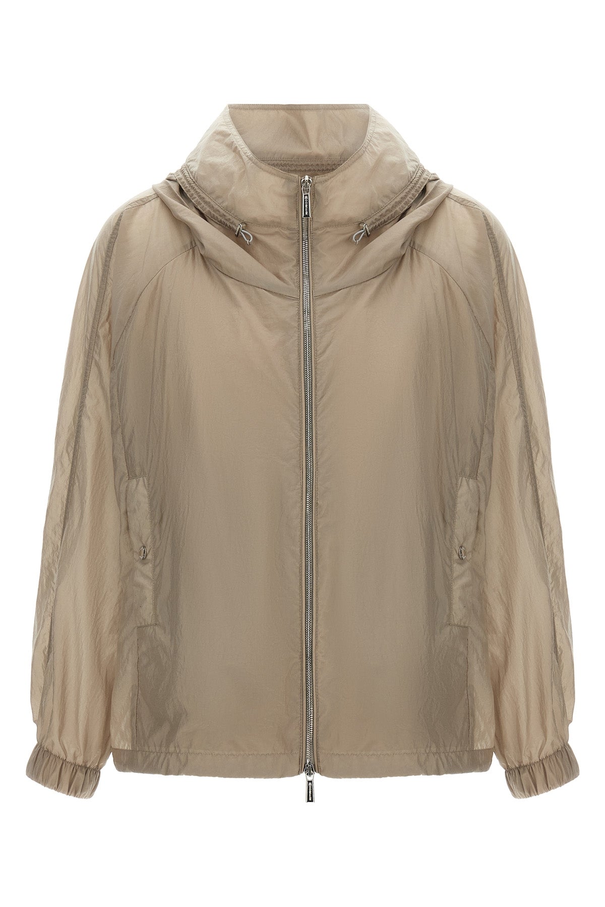 lumina wrinkled windbreaker in technical fabric