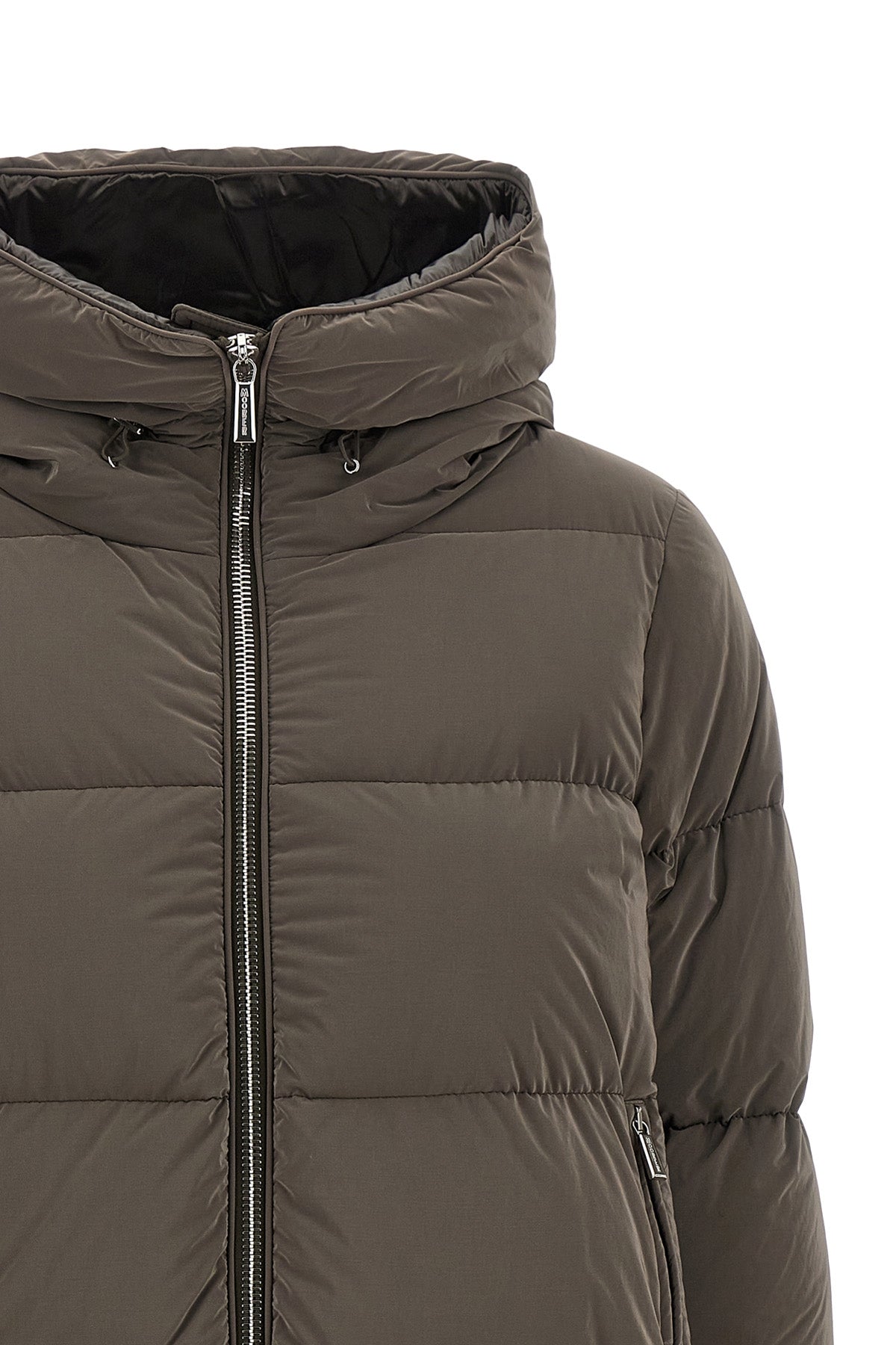 the carinzia moorer down jacket redefines outerwear through a structured silho