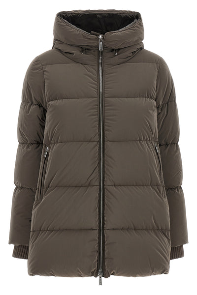 the carinzia moorer down jacket redefines outerwear through a structured silho