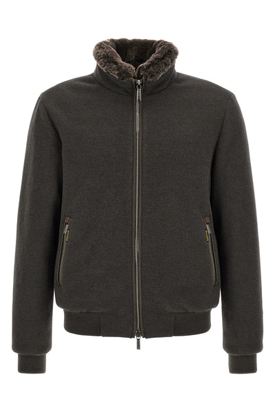 moorers acqua bellati-mrw  boudin quilted goose down hybrid bomber jacket (