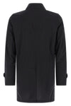 vittor-ac trench coat in water-repellent resinated bielastic fabric