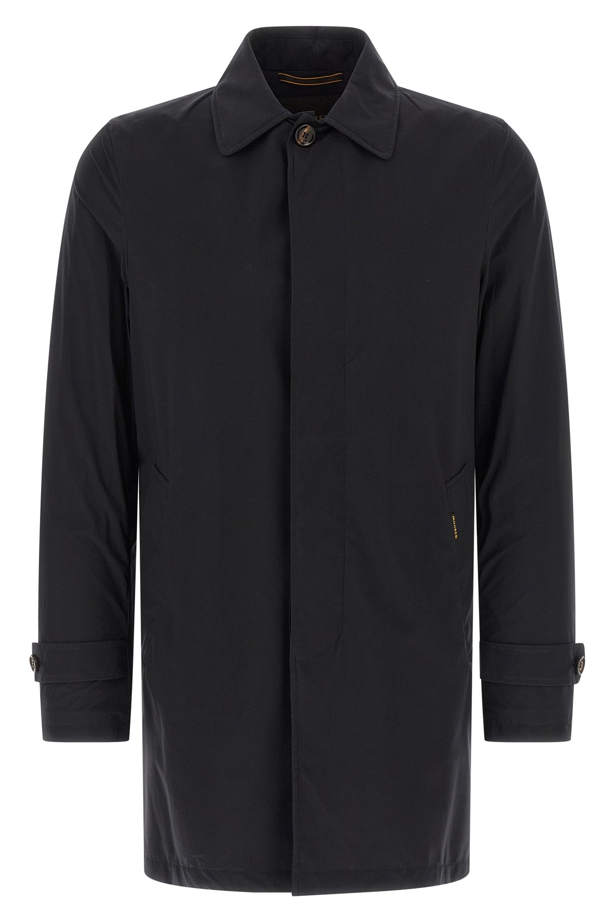 vittor-ac trench coat in water-repellent resinated bielastic fabric