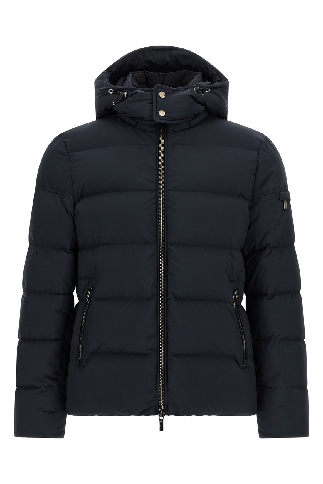 MOORER 50 brett - acqua line (2 small umbrellas) bomber jacket in super light