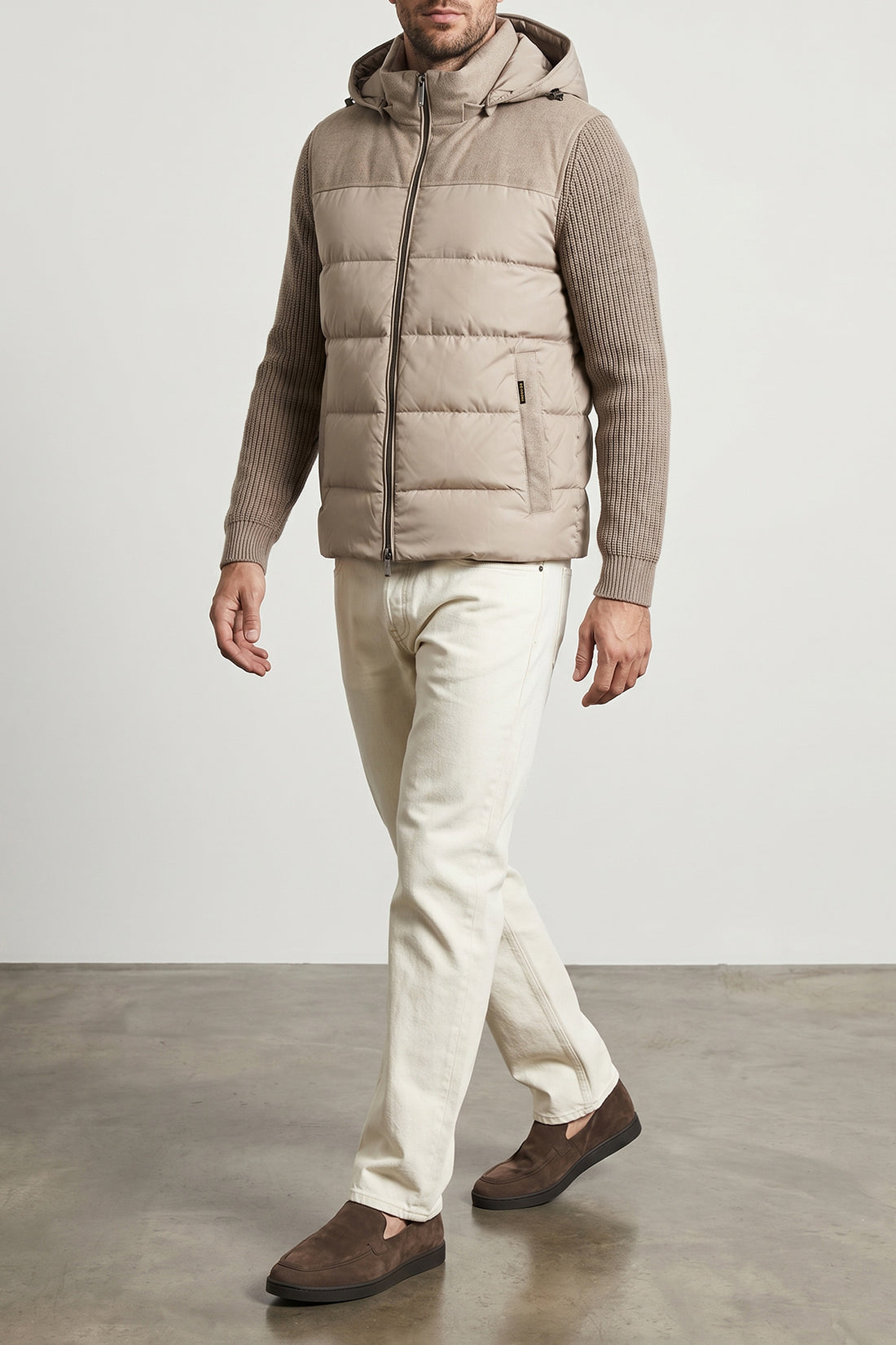MOORER 50 allori quilted fabric jacket