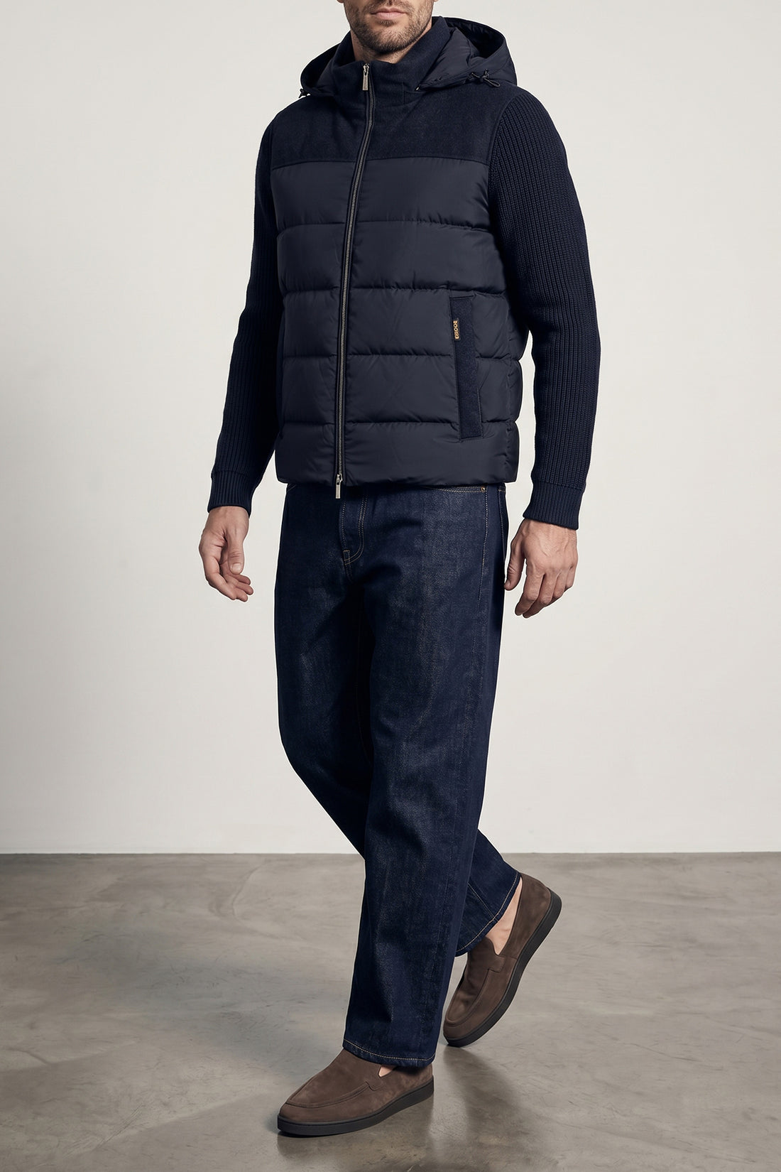 MOORER 50 allori quilted fabric jacket