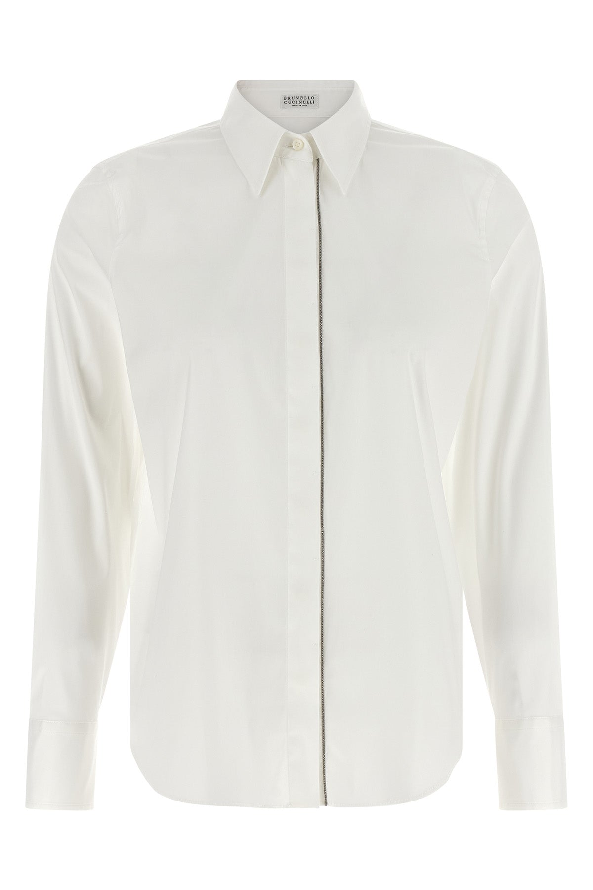 stretch cotton poplin shirt