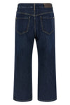 stone-washed rigid cotton denim jeans