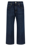 stone-washed rigid cotton denim jeans