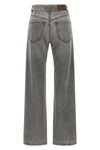 brunello cucinelli contemporary loose pure cotton jeans feature a straight-leg