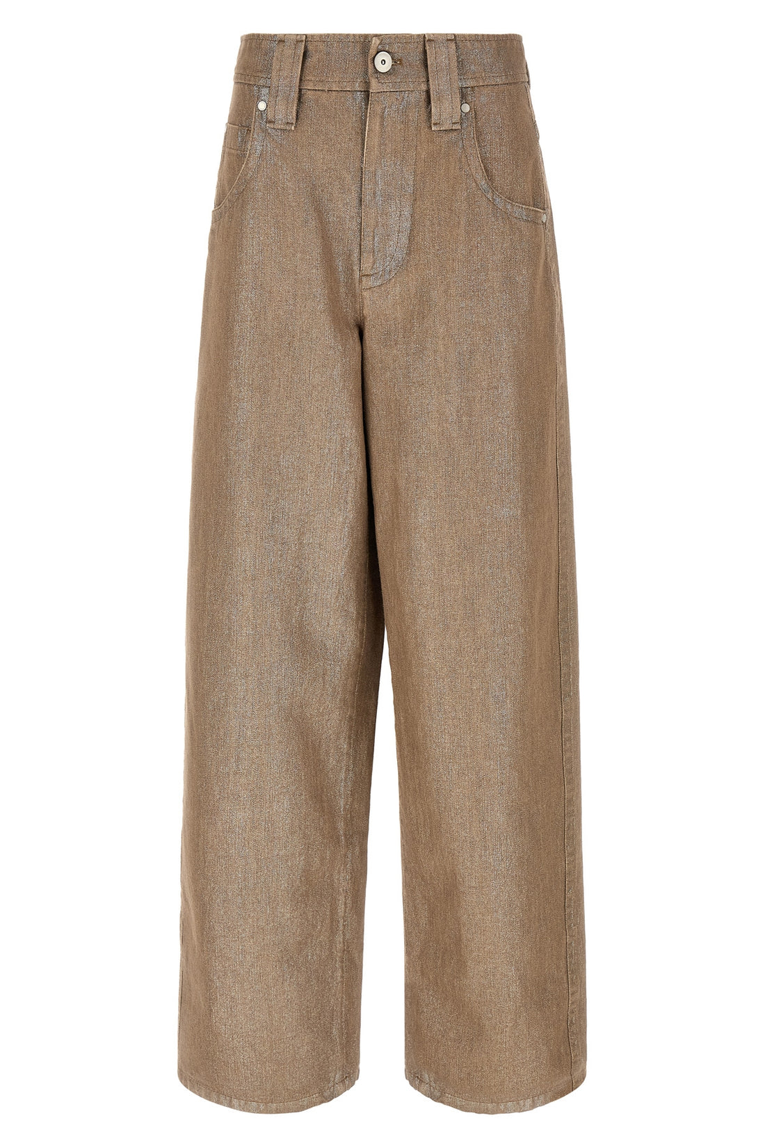BRUNELLO CUCINELLI 42 brunello cucinellis baggy jeans redefine casual wear through a slightly round