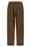 baggy pull-on stretch cotton cover trousers