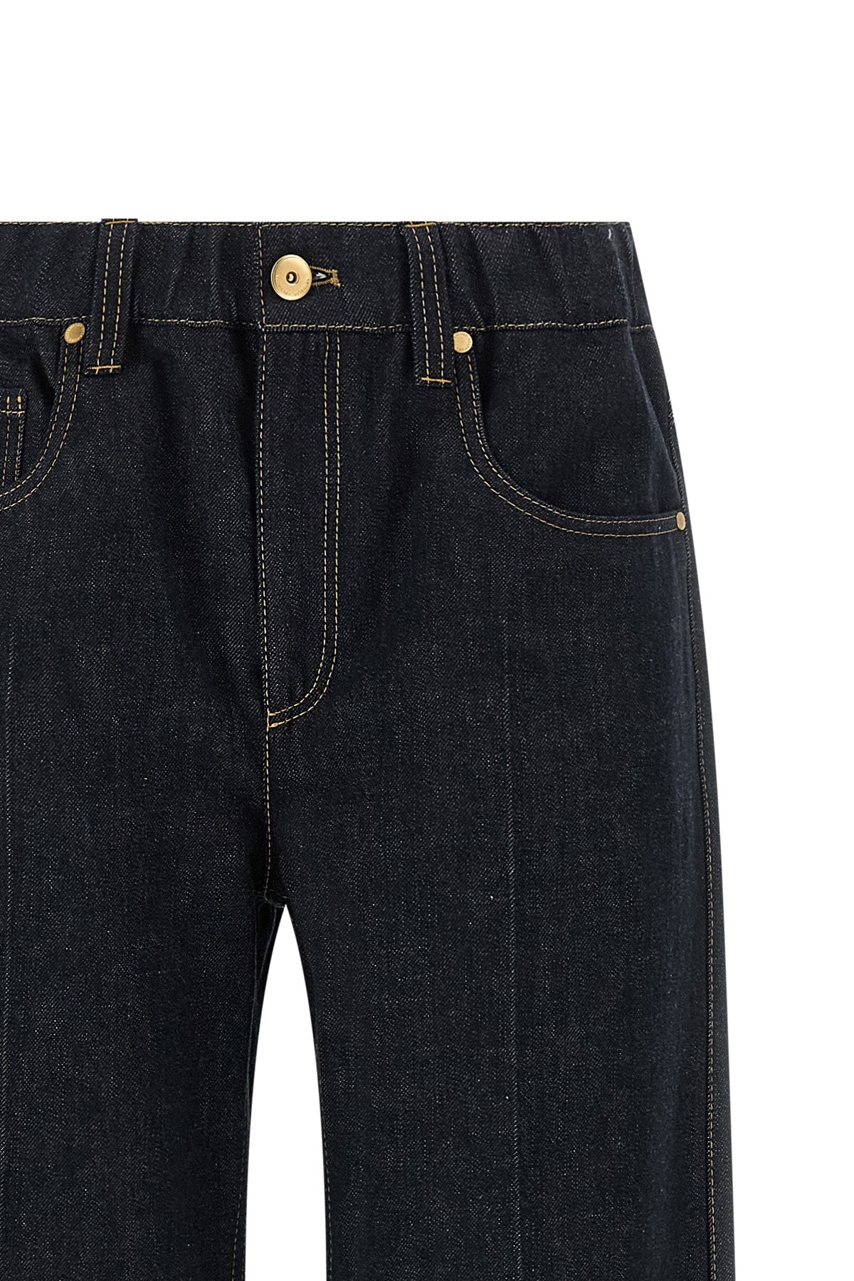 the contemporary pull-on no fade denim jeans