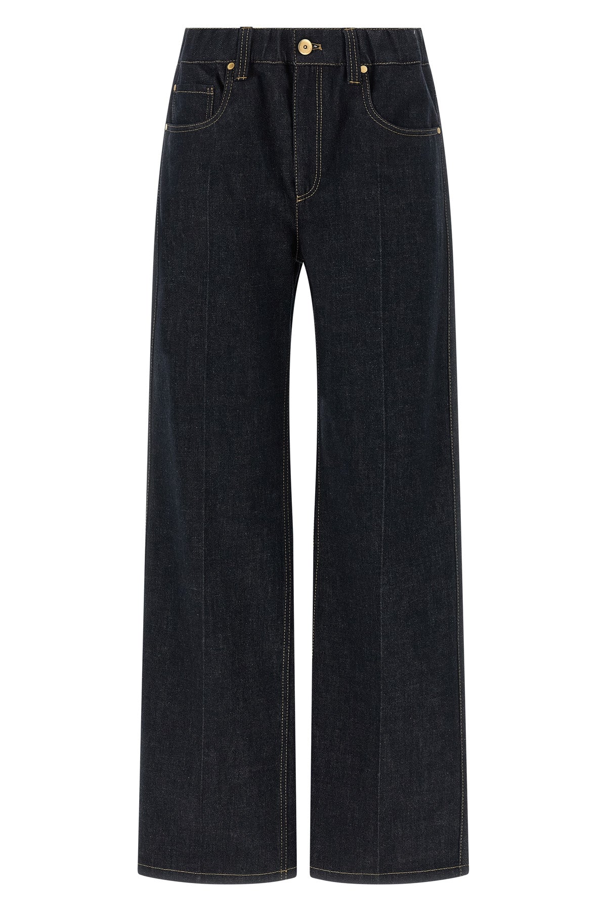 the contemporary pull-on no fade denim jeans