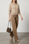 the contemporary pull-on jeans in garment-dyed cotton denim