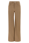 the contemporary pull-on jeans in garment-dyed cotton denim
