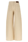 the wide barrel cotton and linen blend corduroy pants