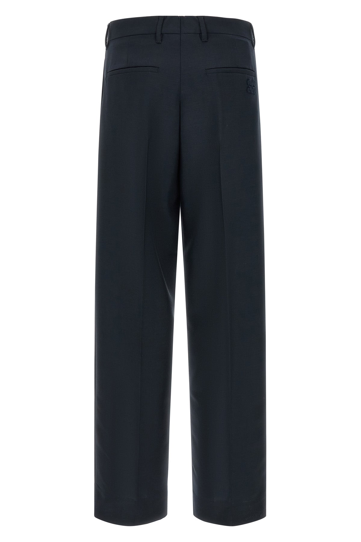 workwear-inspired tailored kid mohair pants