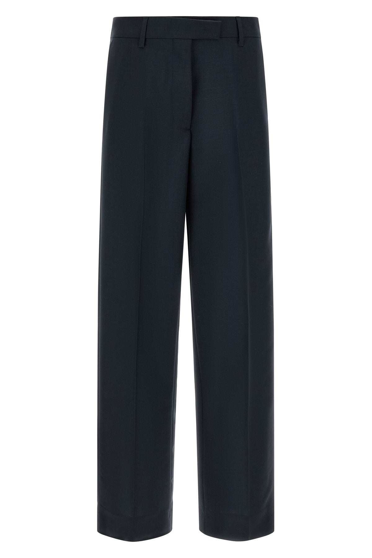 workwear-inspired tailored kid mohair pants