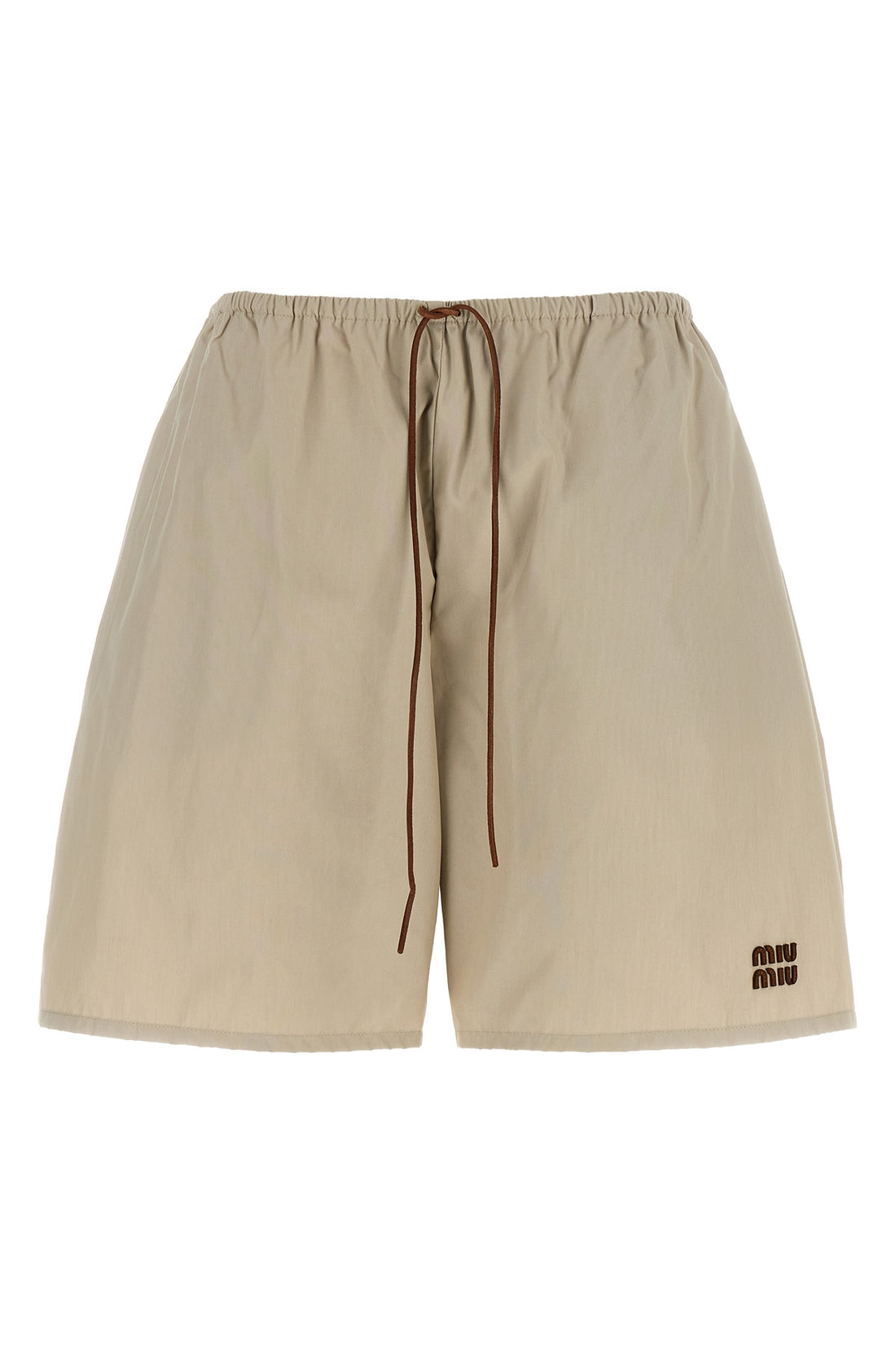MIU MIU 38 panama fabric bermuda shorts