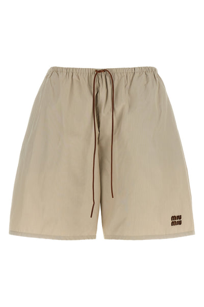 panama fabric bermuda shorts