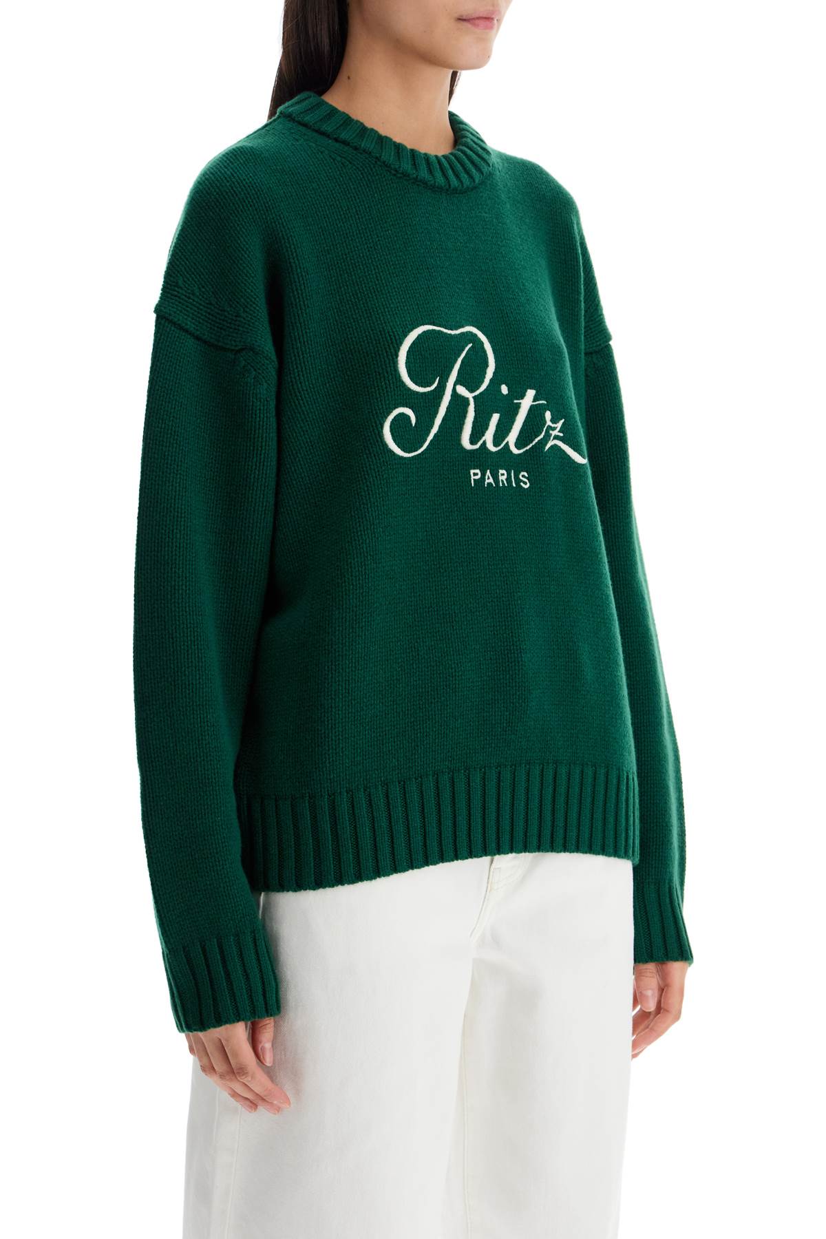 cashmere pullover with ritz paris frame