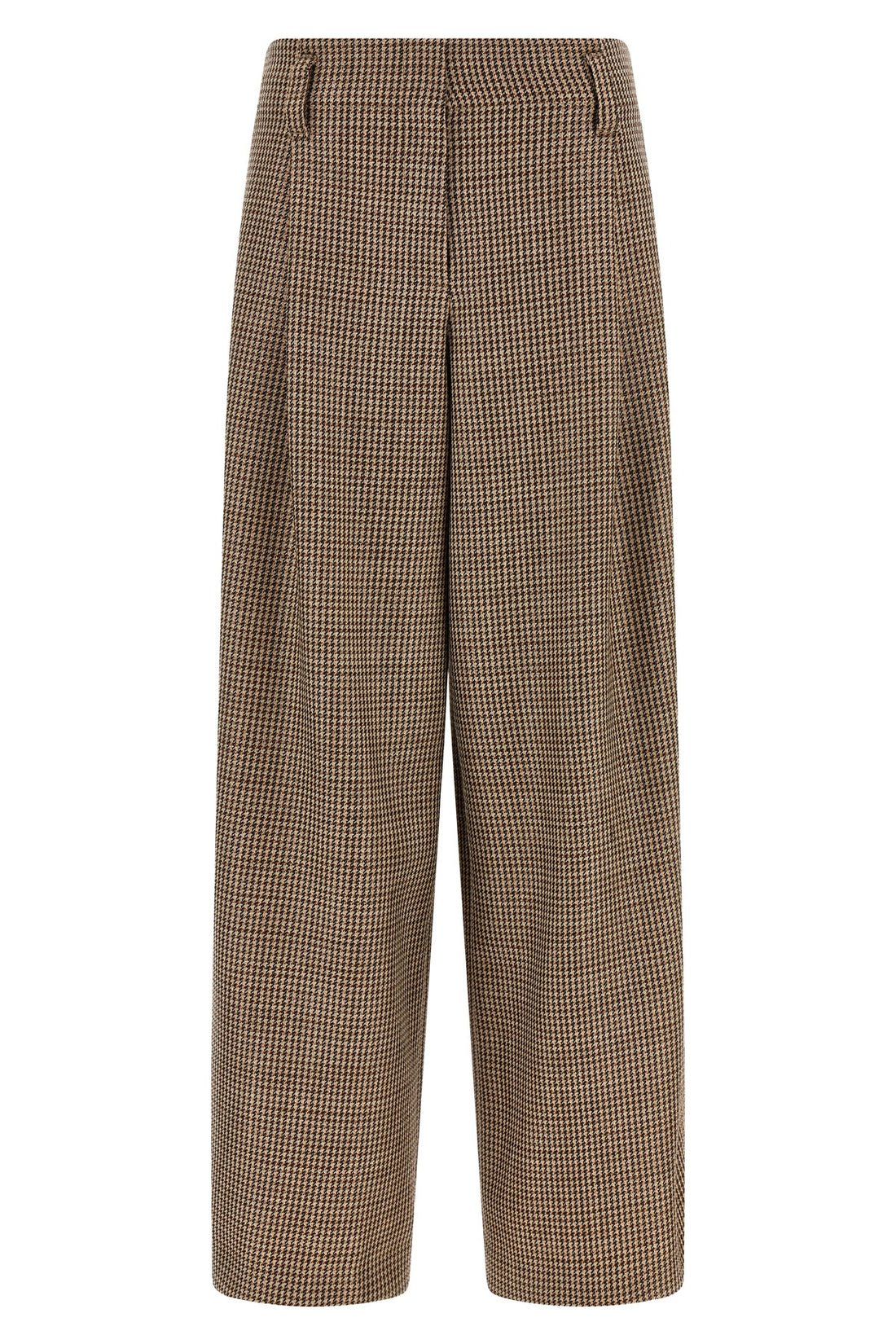 BRUNELLO CUCINELLI 36 prince of wales patterned virgin wool pants woven