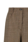 prince of wales patterned virgin wool bermuda shorts woven