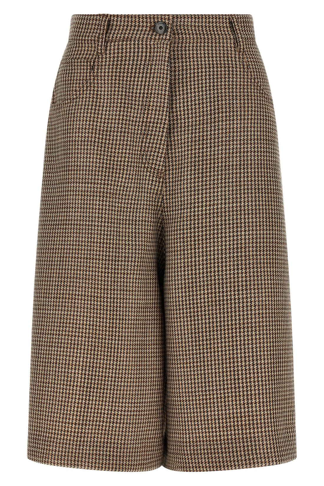 BRUNELLO CUCINELLI 38 prince of wales patterned virgin wool bermuda shorts woven